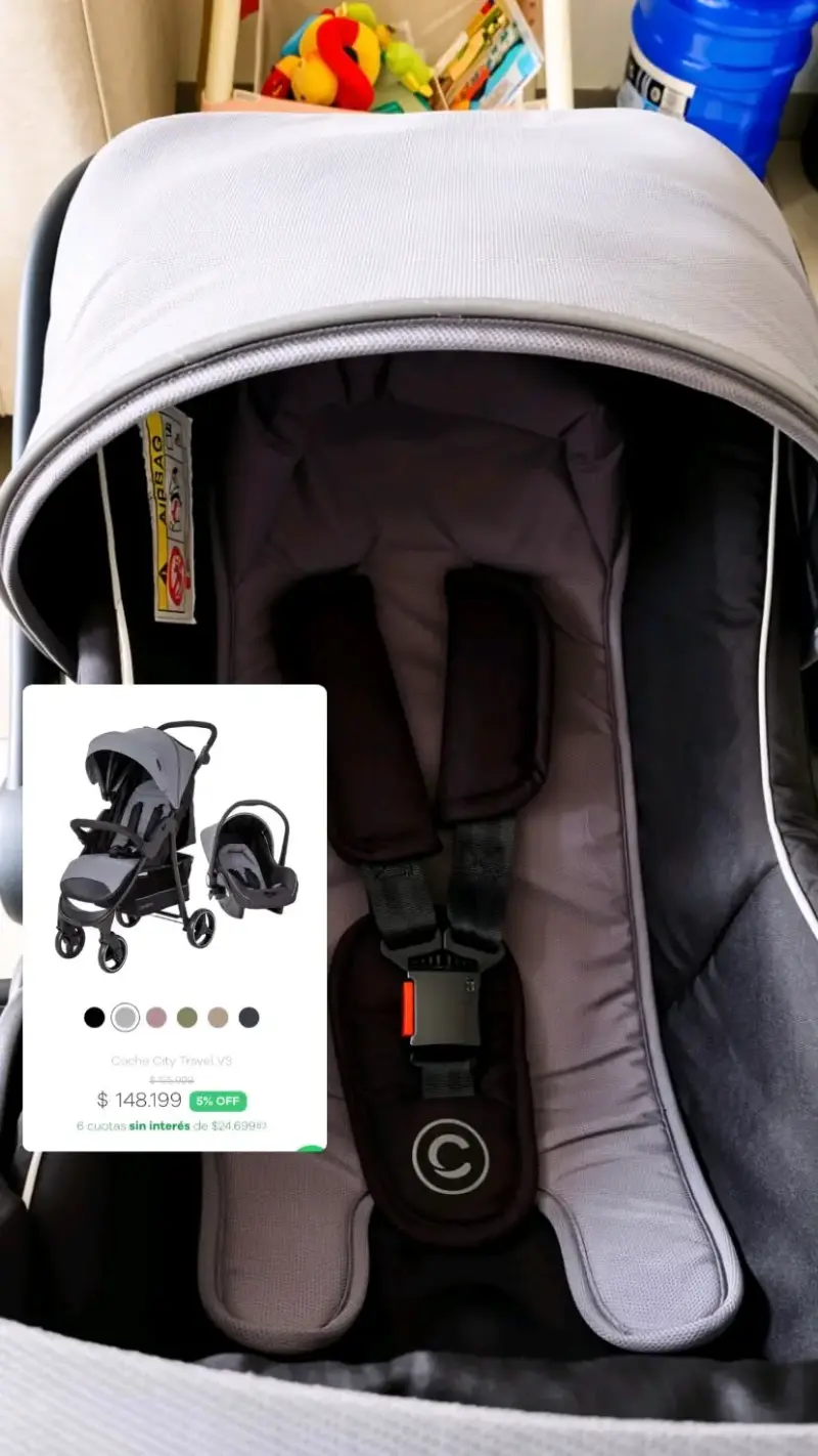 Coche de bebé Carestino City Travel V3 gris - 6