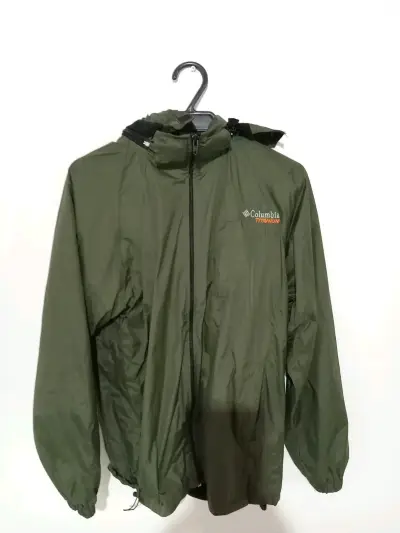 Chaqueta impermeable Columbia Titanium verde - miniatura 1