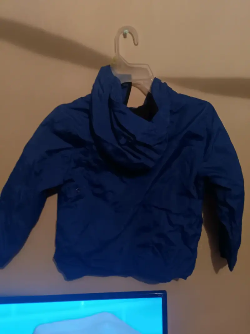 Chaqueta impermeable azul para niños - 2