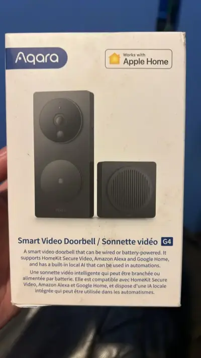 Timbre de Video Inteligente Aqara G4 compatible con Apple Home - miniatura 1
