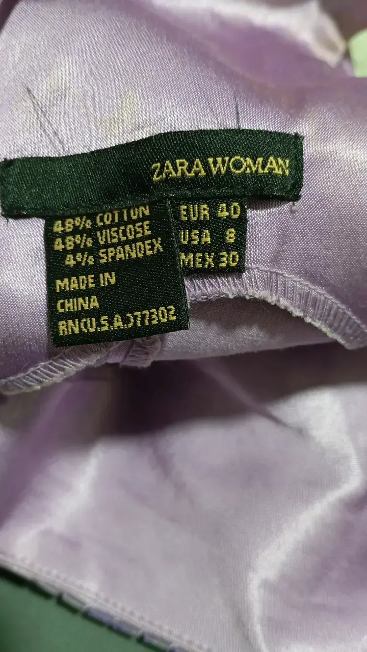 Vestido Zara largo lila elegante para mujer - 2