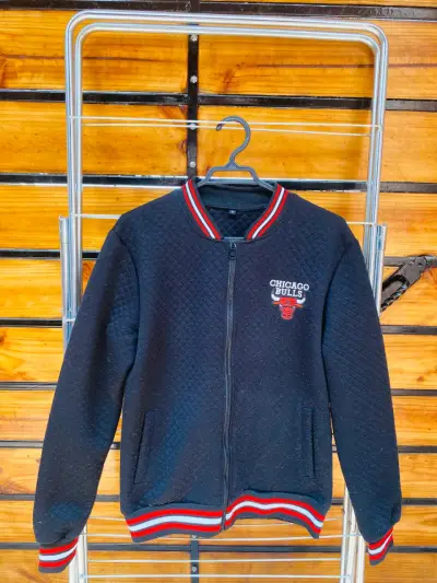 Chaqueta deportiva Chicago Bulls negra - miniatura 3