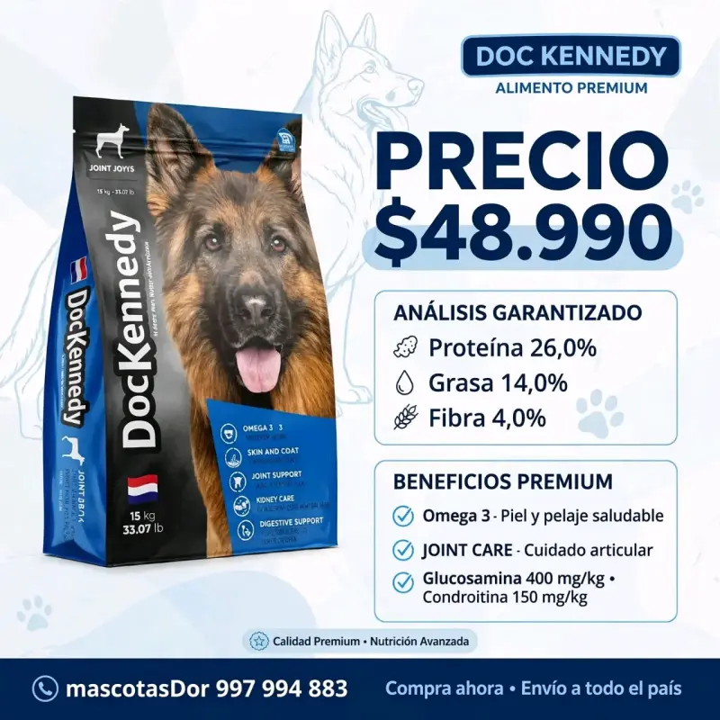 Alimento Premium para Perros Doc Kennedy 15kg