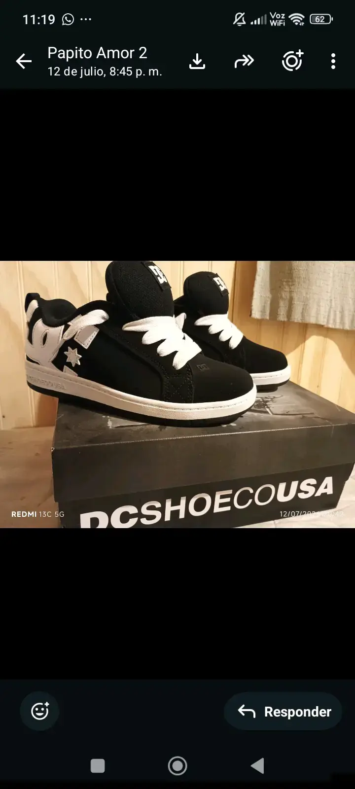 Zapatillas DC Shoes negras y blancas para hombre