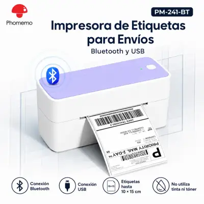 Impresora Etiquetas Phomemo 241-BT Bluetooth/USB - miniatura 1
