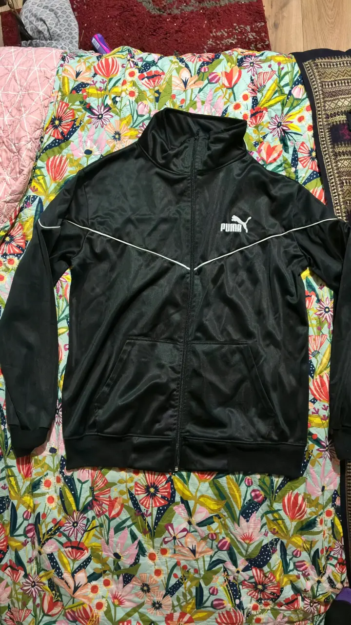 Chaqueta deportiva negra Puma para hombre - 1