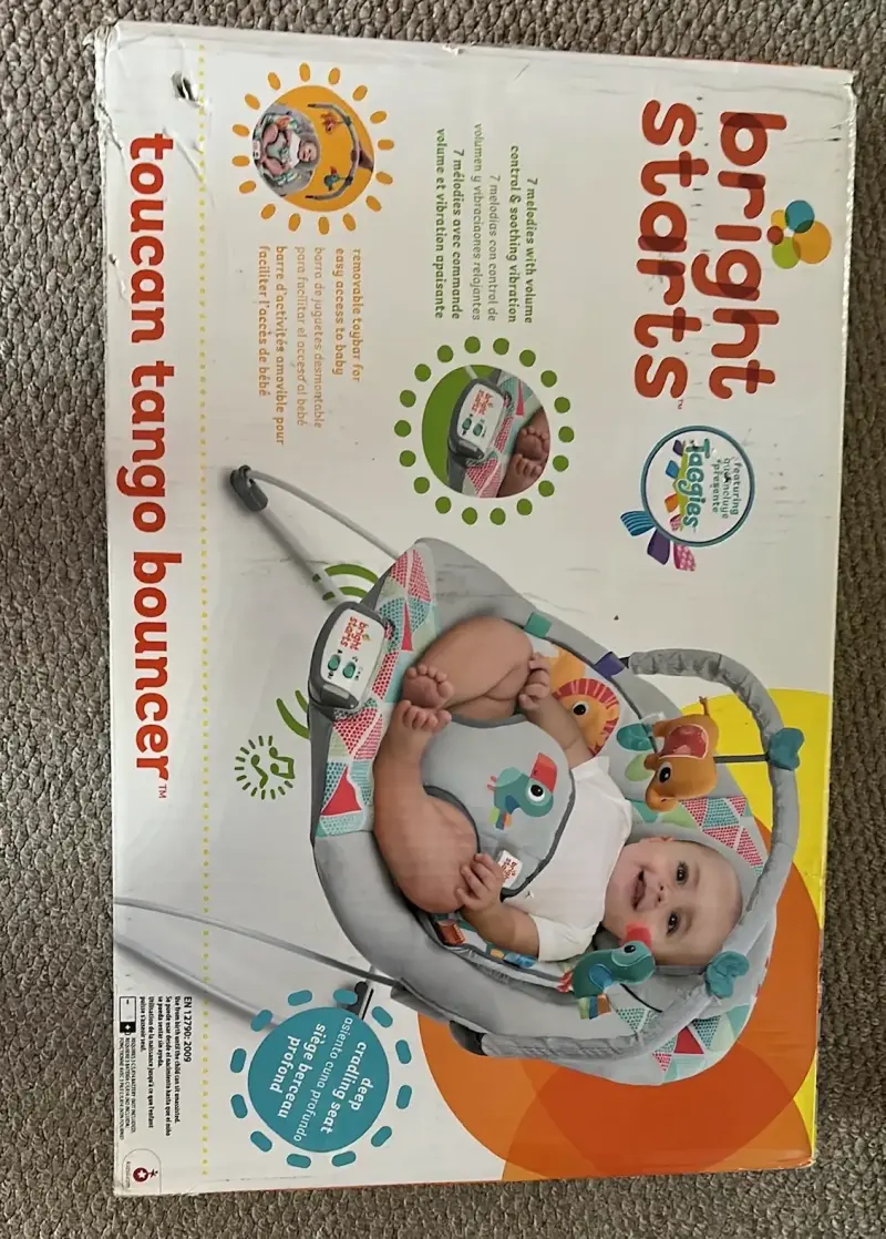 Silla mecedora para bebé Bright Starts Toucan Tango