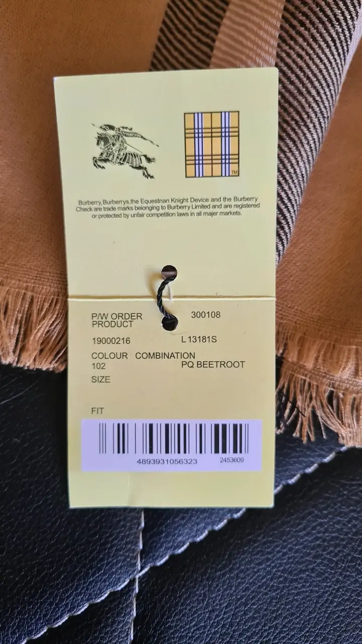 Bufanda de lana a cuadros Burberry - 4