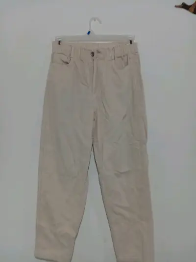 Pantalones beige mujer talla 38 - miniatura 1