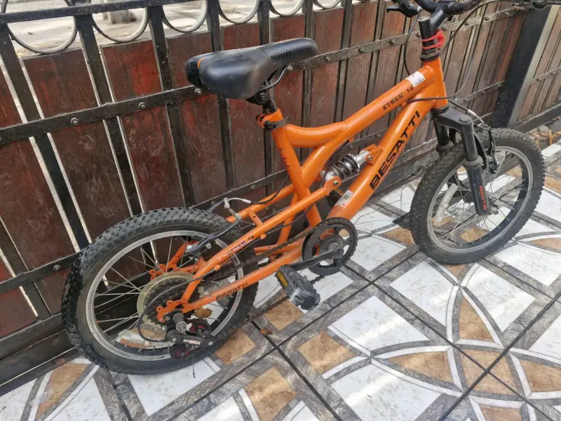 Bicicleta infantil Besatti Xtrem 16 naranja - 1