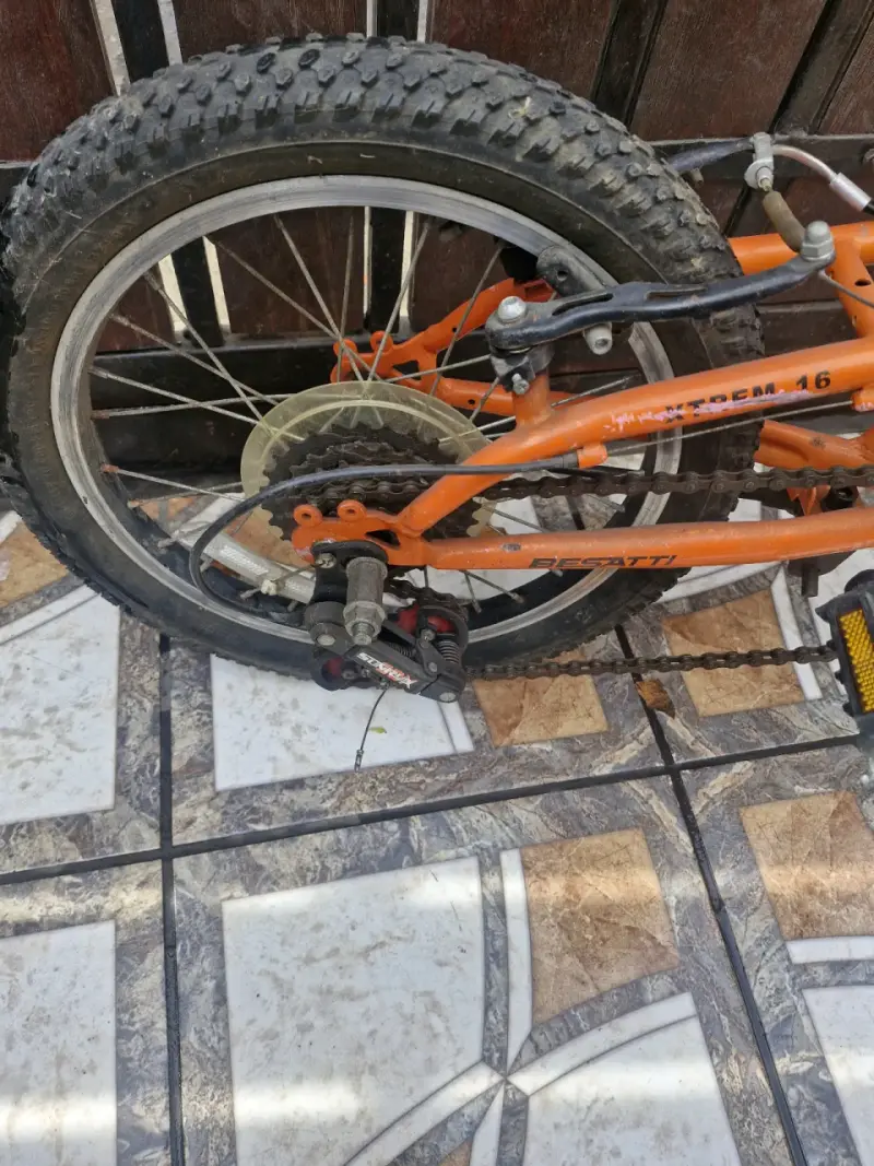 Bicicleta infantil Besatti Xtrem 16 naranja - 6