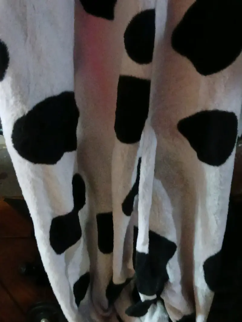 Pijama disfraz de vaca con capucha talla XL - 4