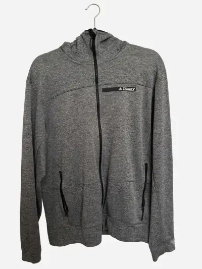 Polerón con capucha gris Adidas Terrex talla L - miniatura 1