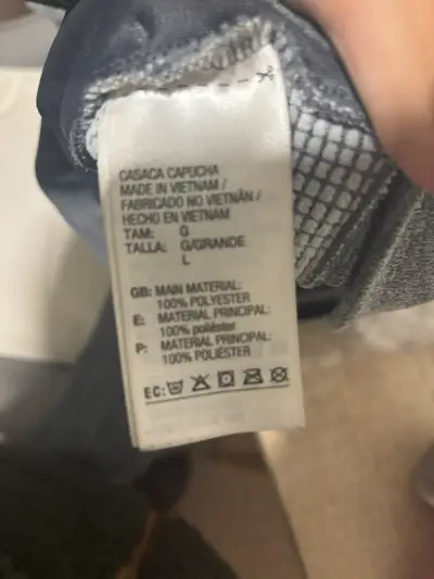 Polerón con capucha gris Adidas Terrex talla L - miniatura 5
