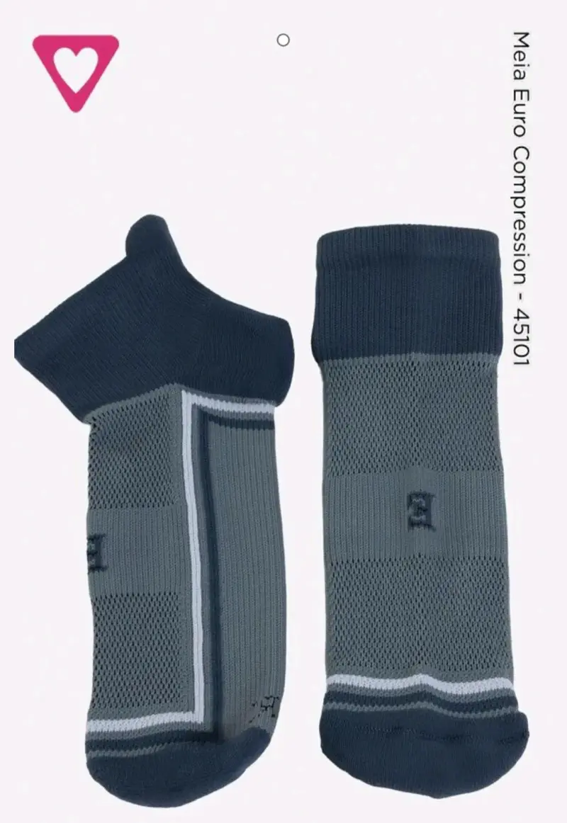 Calcetines de compresión deportivos grises ROMANCE