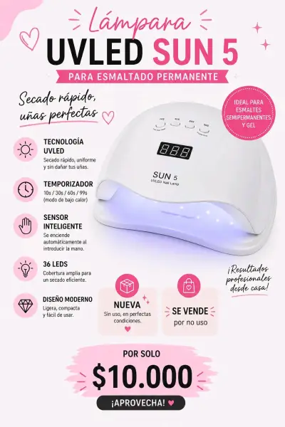 Lámpara UVLED SUN 5 para uñas - miniatura 1