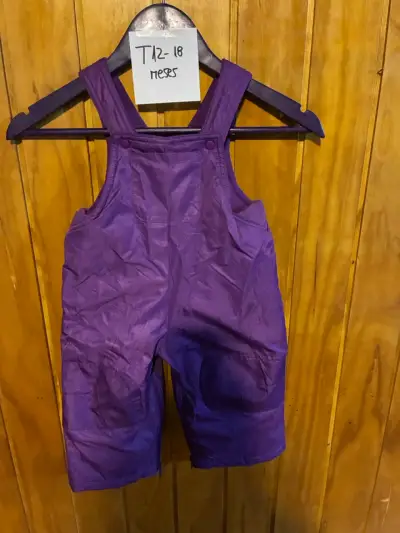 Overol impermeable morado talla 12-18 meses - miniatura 1