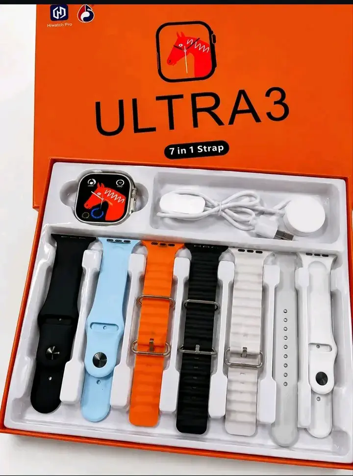 Reloj inteligente Ultra 3 con 7 correas intercambiables - 2