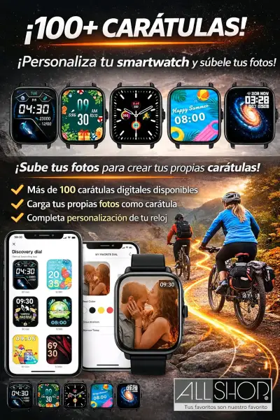 Reloj inteligente Ultra 3 con 7 correas intercambiables - miniatura 5