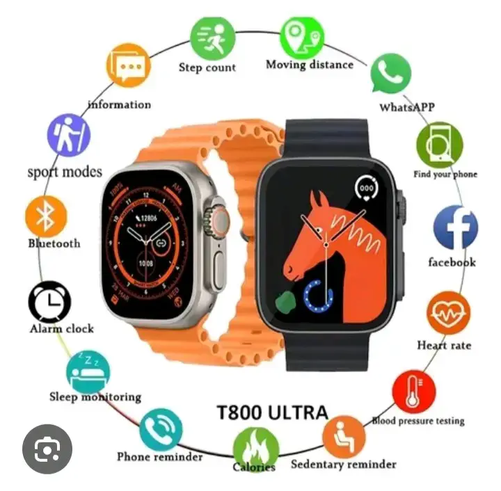 Reloj inteligente Ultra 3 con 7 correas intercambiables - 6