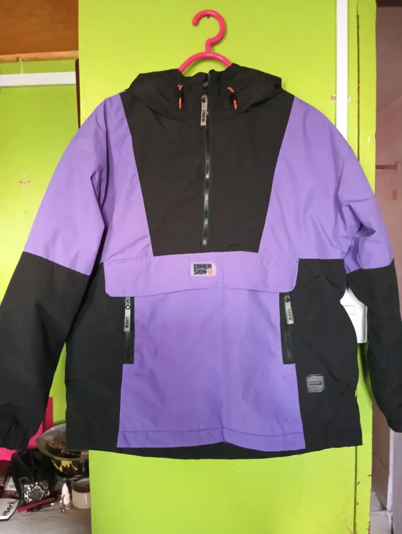 Chaqueta impermeable azul y negra Dimension Snow - 2
