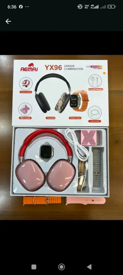 Auriculares y reloj inteligente Aemai YX96 - miniatura 2