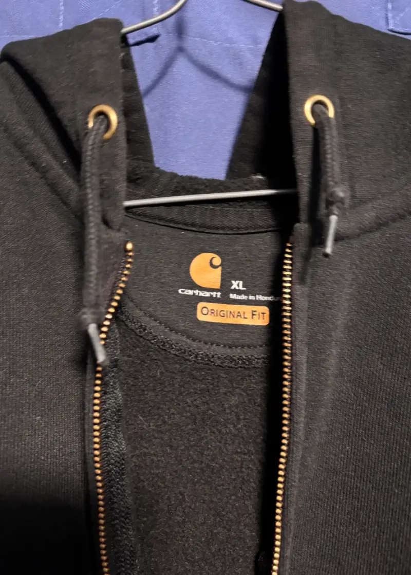 Polerón con capucha Carhartt negro - 4