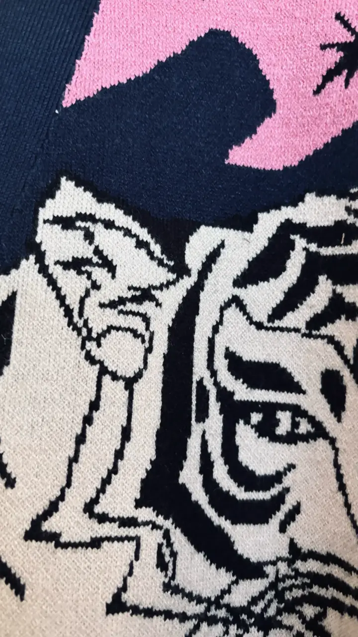 Cardigan barbados estampado tigres - 2