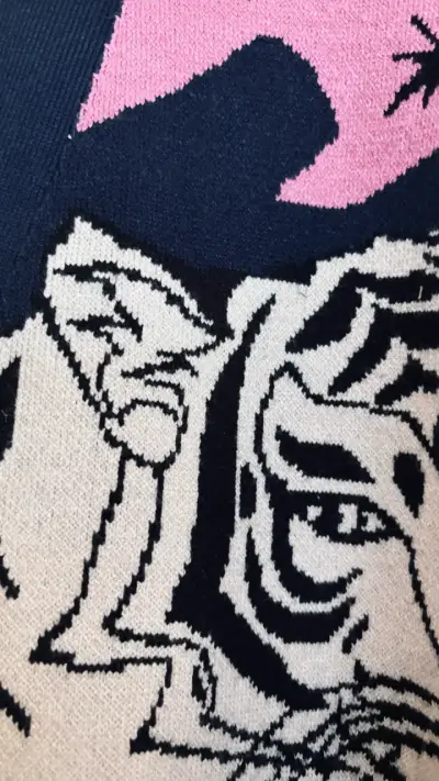 Cardigan barbados estampado tigres - miniatura 2