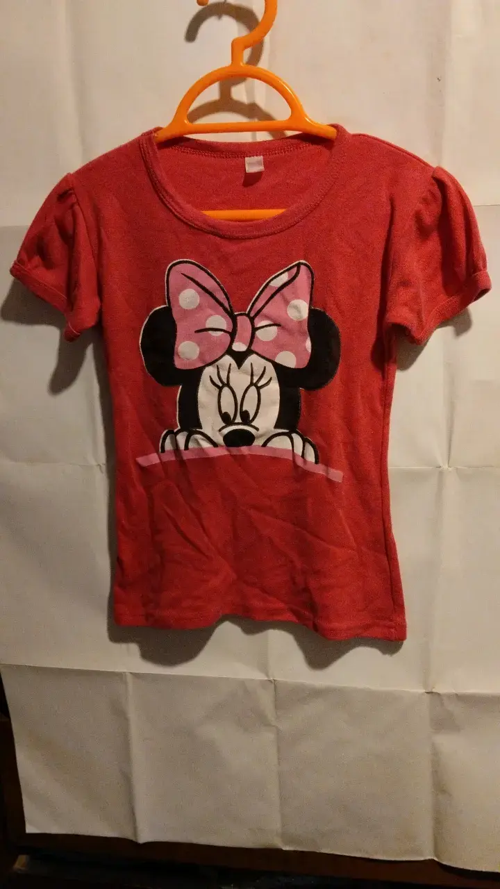 Polera infantil Minnie Mouse fuxia