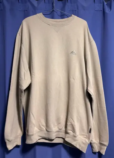 Polerón beige Adidas vintage unisex - miniatura 2