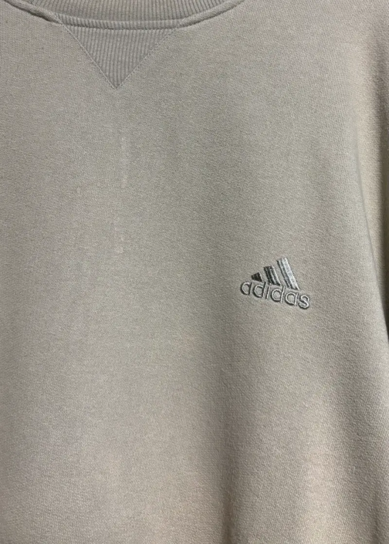 Polerón beige Adidas vintage unisex - 5
