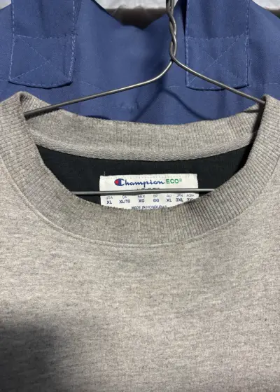 Polerón gris Champion unisex en buen estado - miniatura 2