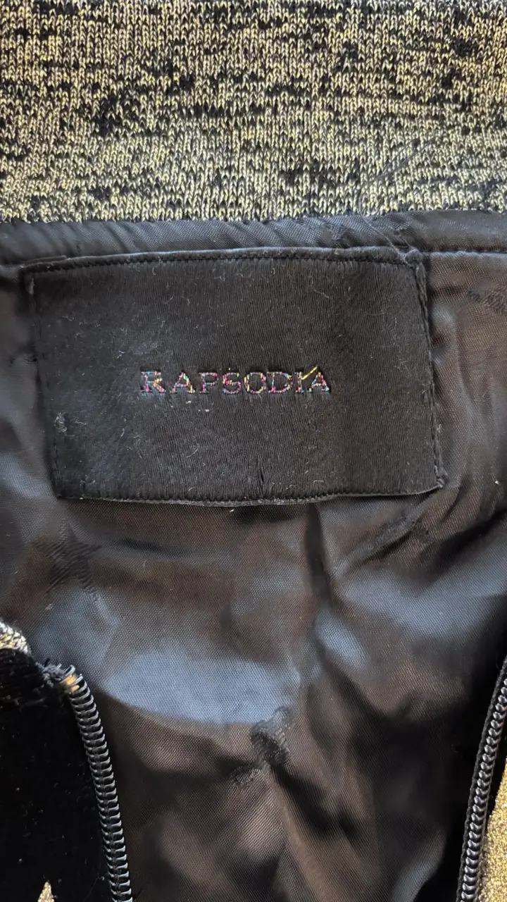 Chaqueta bomber Rapsodia negra con estrellas - 6