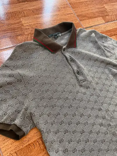Polera Polo Gucci con Logo Monograma - miniatura 1