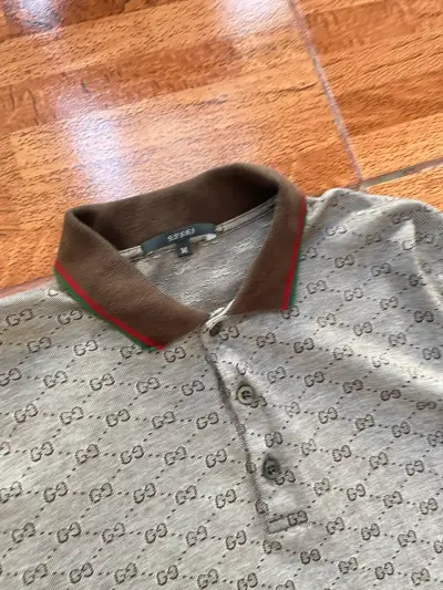 Polera Polo Gucci con Logo Monograma - miniatura 2