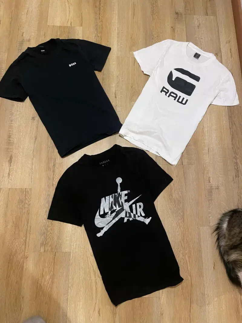 Pack de poleras Boss, G-Star y Nike Air