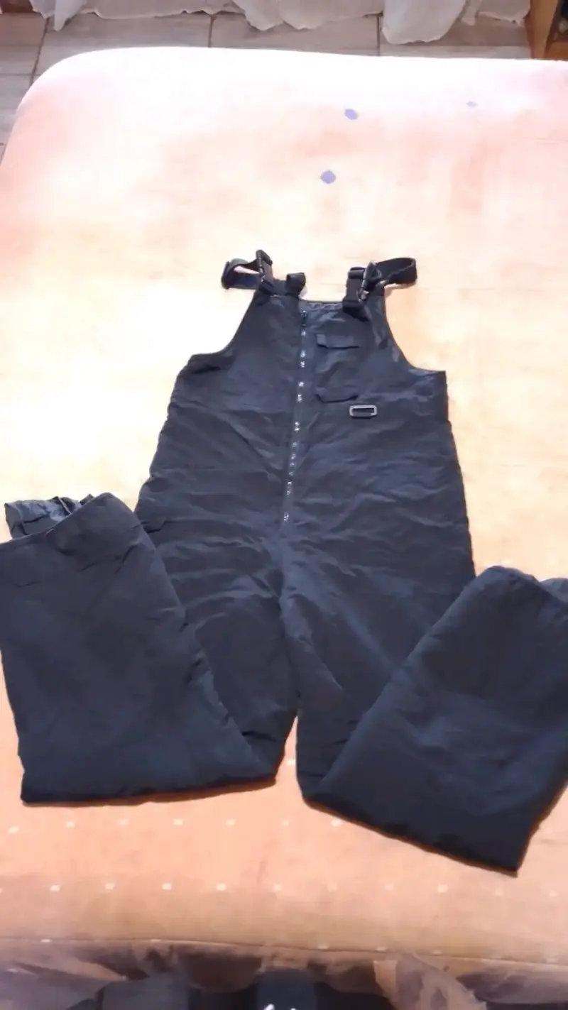 Pantalón de nieve impermeable negro para hombre - 1