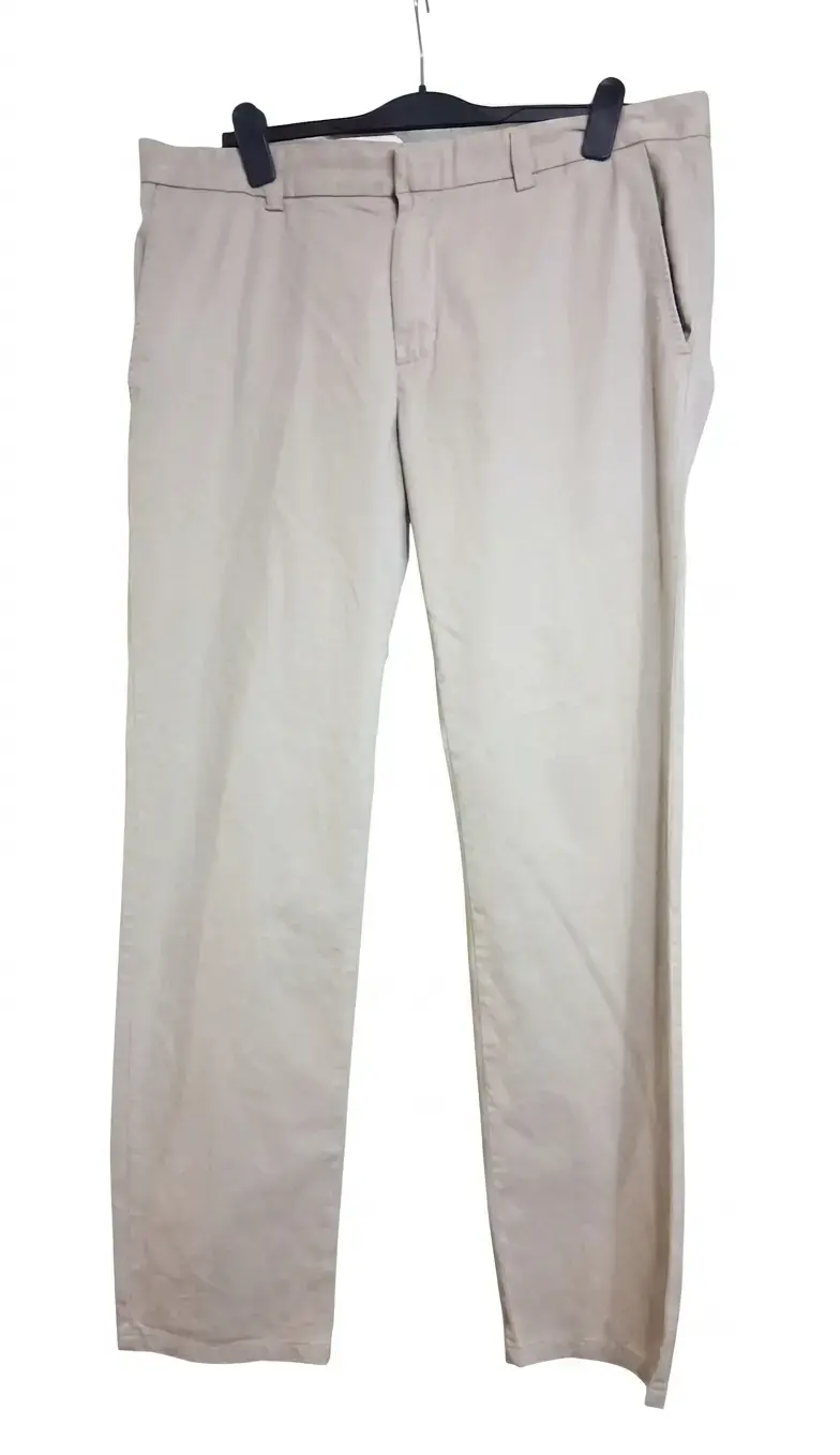 Pantalones de vestir beige para hombre - 1