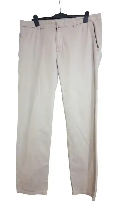 Pantalones de vestir beige para hombre - miniatura 1