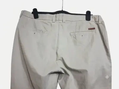 Pantalones de vestir beige para hombre - miniatura 3