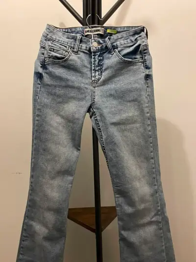 Jeans azul claro americanino para mujer - Talla XS - miniatura 1