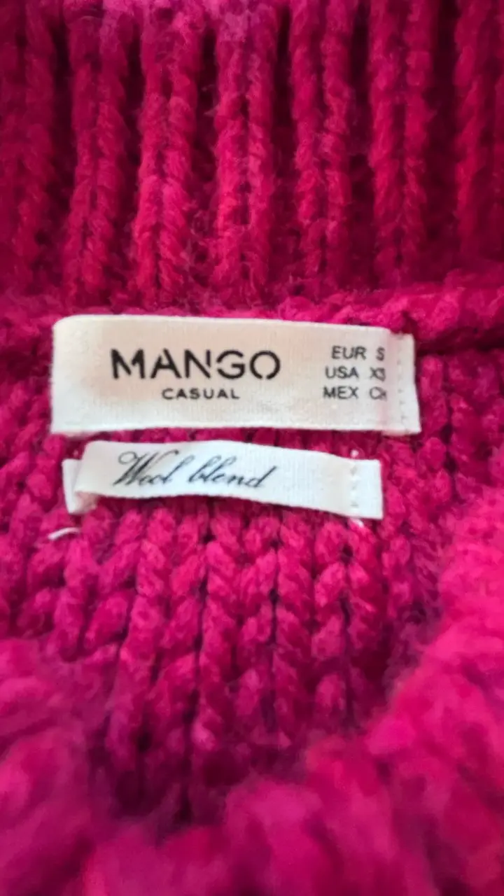 Suéter mango burdeo - 4