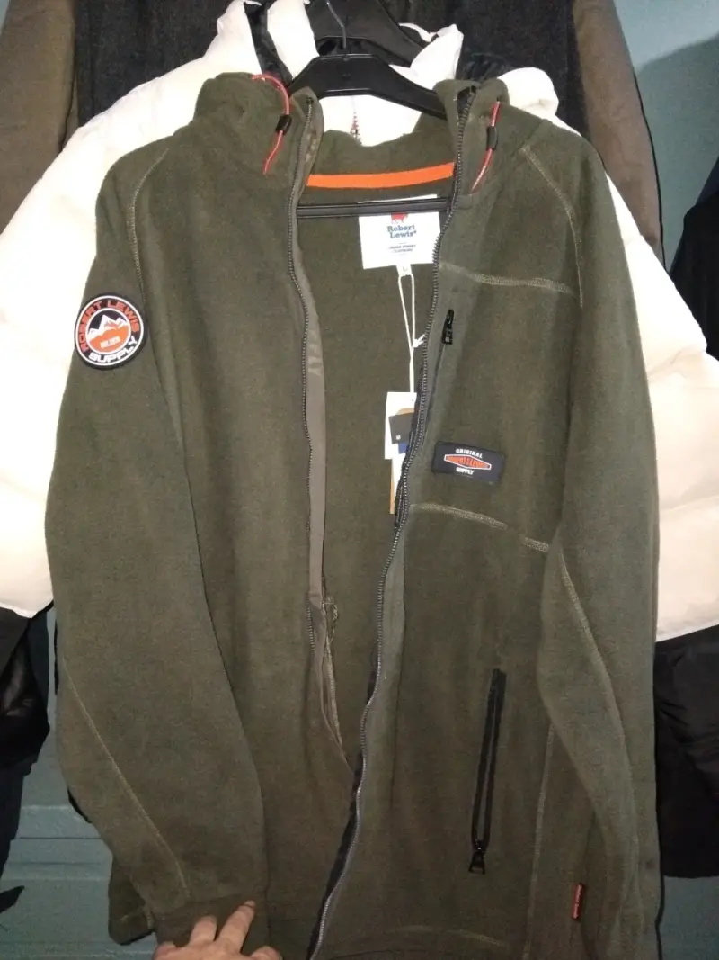 Chaqueta polar verde Robert Lewis con capucha - 4