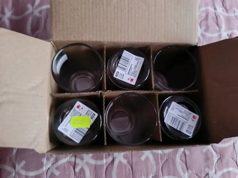 2 Set de 6 vasos de vidrio - 3
