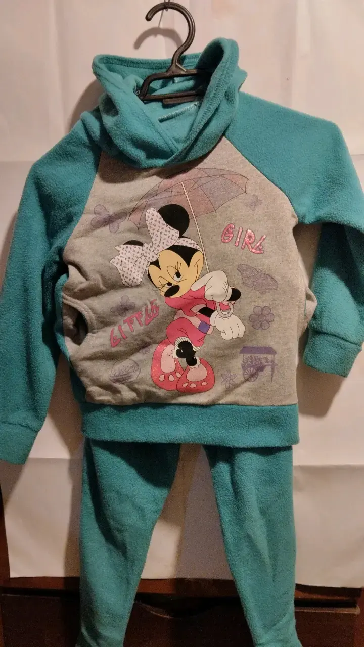 Conjunto polar con capucha infantil Minnie Mouse