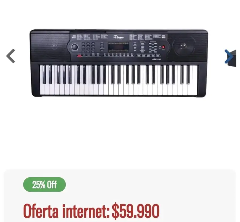 Teclado electrónico portátil con 61 teclas - 3