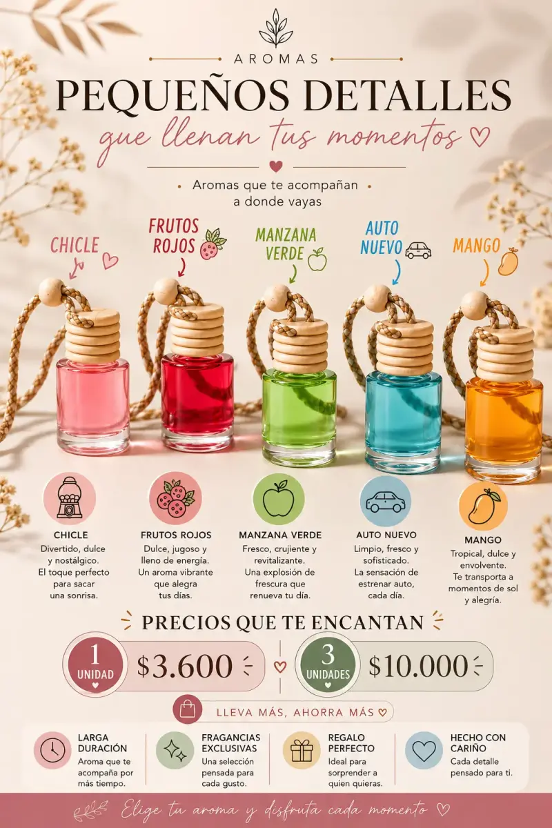 Difusores de Aromas - auto - Varios Arom