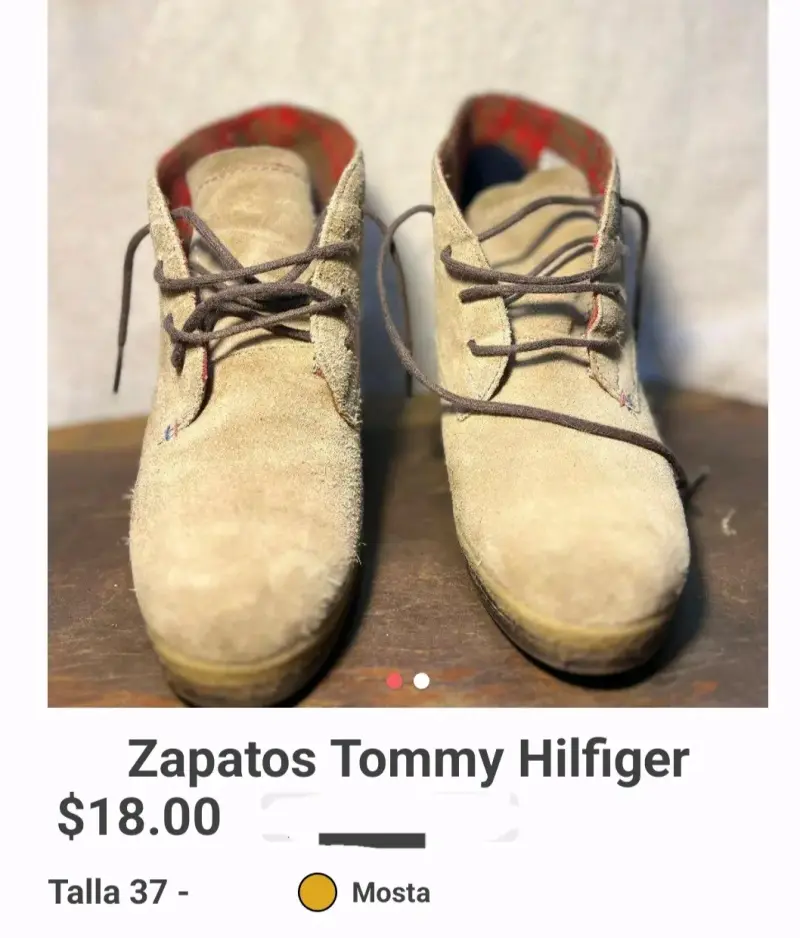 Zapatos Tommy Hilfiger de gamuza color mostaza - 1
