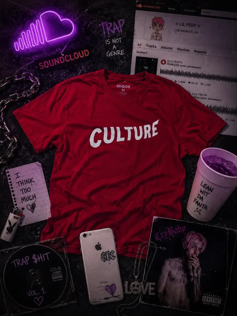 Polera roja Migos 'Culture' unisex - 1